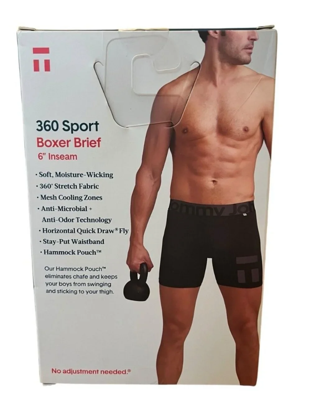 Tommy John 360 Sport Men’s Size Small Boxer Brief 6” Inseam 2 Pack New